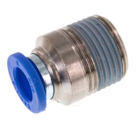 8mm x R3/8'' Messing/PA 66 Insteekfitting Buitendraad Binnenzeskant NBR [2 Stuks]