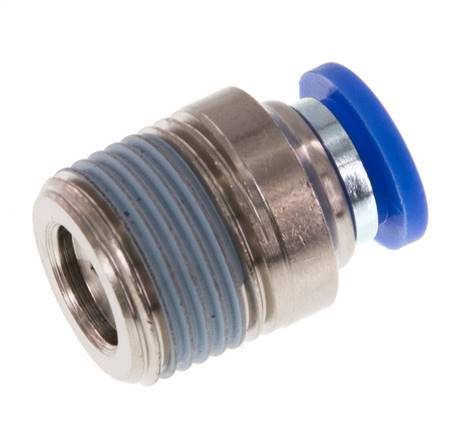 8mm x R3/8'' Messing/PA 66 Insteekfitting Buitendraad Binnenzeskant NBR [2 Stuks]