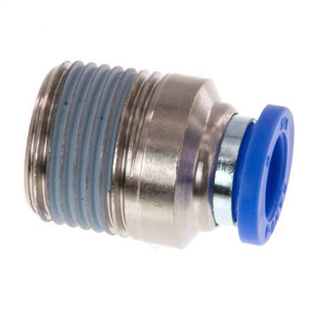 8mm x R3/8'' Messing/PA 66 Insteekfitting Buitendraad Binnenzeskant NBR [2 Stuks]