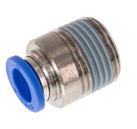 10mm x R1/2'' Messing/PA 66 Insteekfitting Buitendraad Binnenzeskant NBR [2 Stuks]