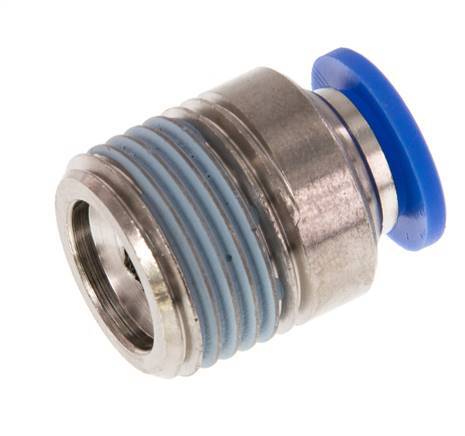 10mm x R1/2'' Messing/PA 66 Insteekfitting Buitendraad Binnenzeskant NBR [2 Stuks]