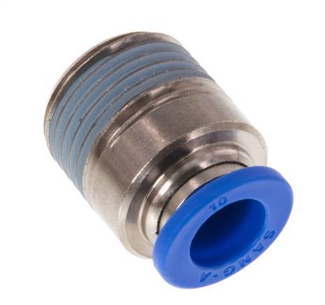 10mm x R1/2'' Messing/PA 66 Insteekfitting Buitendraad Binnenzeskant NBR [2 Stuks]
