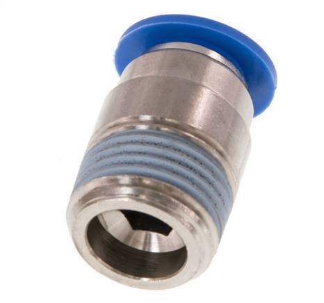 12mm x R1/2'' Push-in Fitting with Male Threads Brass/PA 66 NBR Inner Hexagon [2 Pieces]