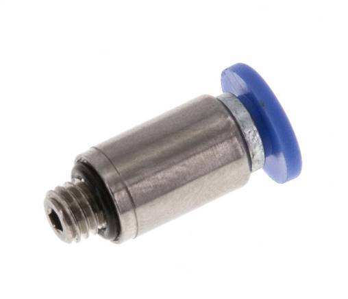 3mm x M 5 Messing/PA 66 Insteekfitting buitendraad Binnenzeskant NBR [5 Stuks]