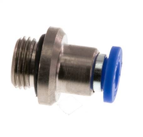 4mm x G1/8'' Messing/PA 66 Insteekfitting buitendraad Binnenzeskant NBR [5 Stuks]
