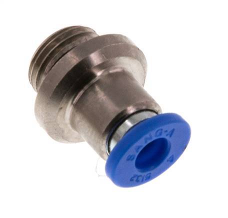 4mm x G1/8'' Messing/PA 66 Insteekfitting buitendraad Binnenzeskant NBR [5 Stuks]