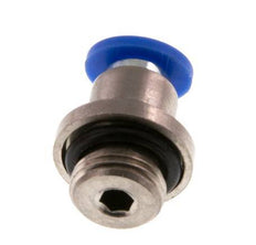 4mm x G1/8'' Messing/PA 66 Insteekfitting buitendraad Binnenzeskant NBR [5 Stuks]
