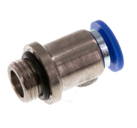 6mm x G1/8'' Messing/PA 66 Insteekfitting buitendraad Binnenzeskant NBR [5 Stuks]