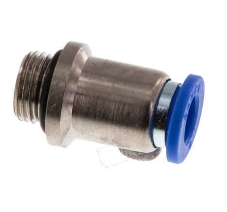 6mm x G1/8'' Messing/PA 66 Insteekfitting buitendraad Binnenzeskant NBR [5 Stuks]