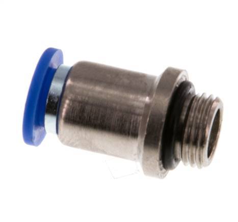 6mm x G1/8'' Messing/PA 66 Insteekfitting buitendraad Binnenzeskant NBR [5 Stuks]