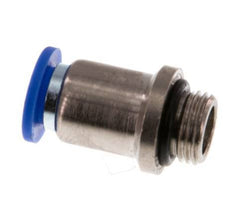 6mm x G1/8'' Messing/PA 66 Insteekfitting buitendraad Binnenzeskant NBR [5 Stuks]