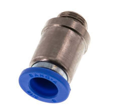 8mm x G1/8'' Messing/PA 66 Insteekfitting buitendraad Binnenzeskant NBR [5 Stuks]