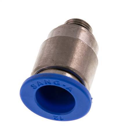 12mm x G1/8'' Messing/PA 66 Insteekfitting Buitendraad Binnenzeskant NBR [2 Stuks]