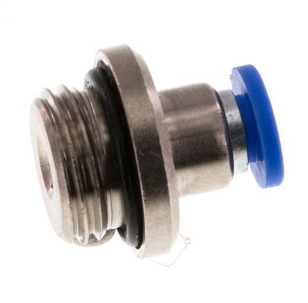 4mm x G1/4'' Messing/PA 66 Insteekfitting buitendraad Binnenzeskant NBR [5 Stuks]