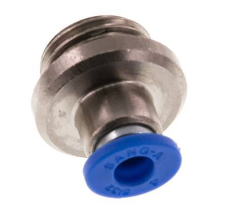 4mm x G1/4'' Messing/PA 66 Insteekfitting buitendraad Binnenzeskant NBR [5 Stuks]