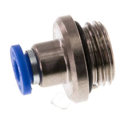 4mm x G1/4'' Messing/PA 66 Insteekfitting buitendraad Binnenzeskant NBR [5 Stuks]