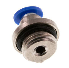 4mm x G1/4'' Messing/PA 66 Insteekfitting buitendraad Binnenzeskant NBR [5 Stuks]