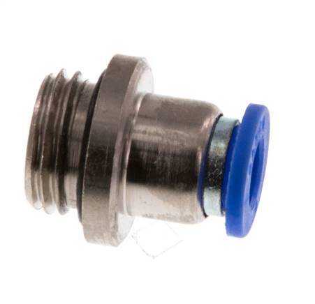 6mm x G1/4'' Push-in Fitting with Male Threads Brass/PA 66 NBR Inner Hexagon [5 Pieces]