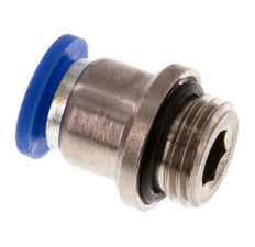 8mm x G1/4'' Messing/PA 66 Insteekfitting buitendraad Binnenzeskant NBR [5 Stuks]