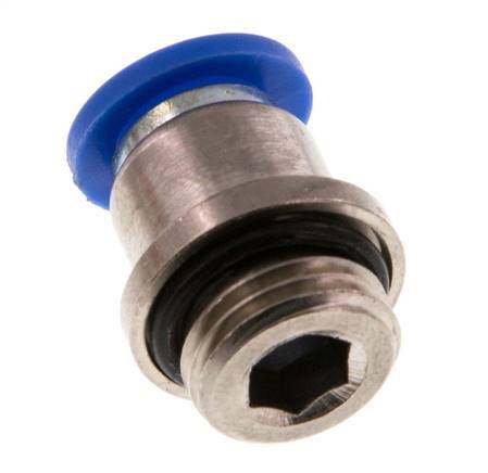 8mm x G1/4'' Messing/PA 66 Insteekfitting buitendraad Binnenzeskant NBR [5 Stuks]