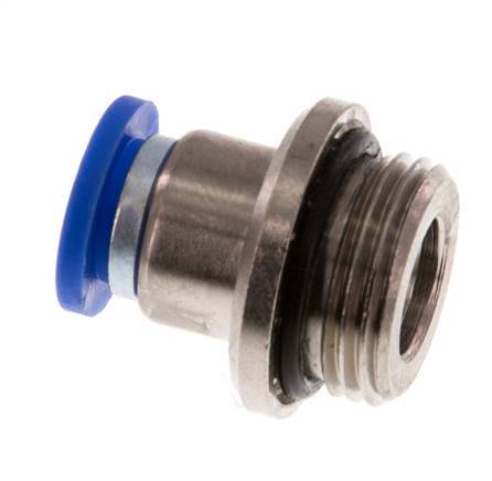 8mm x G3/8'' Messing/PA 66 Insteekfitting Buitendraad Binnenzeskant NBR [2 Stuks]