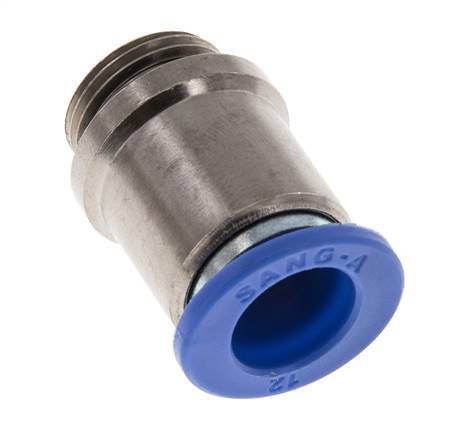 12mm x G3/8'' Messing/PA 66 Insteekfitting Buitendraad Binnenzeskant NBR [2 Stuks]