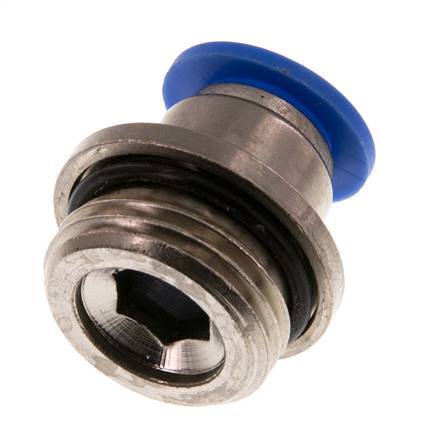 10mm x G1/2'' Messing/PA 66 Insteekfitting Buitendraad Binnenzeskant NBR [2 Stuks]