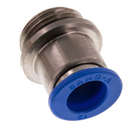12mm x G1/2'' Messing/PA 66 Insteekfitting Buitendraad Binnenzeskant NBR [2 Stuks]