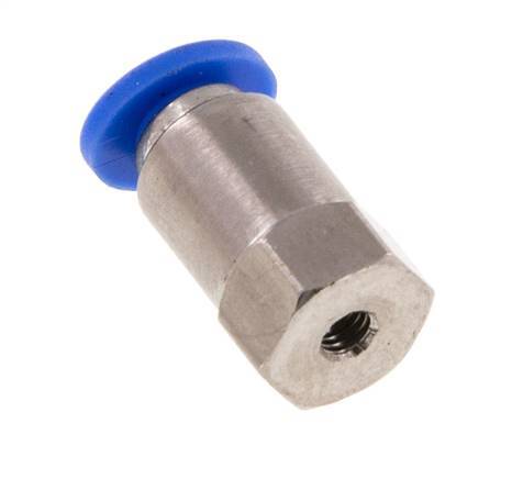 3mm x M 3 Messing/PA 66 Insteekfitting Binnendraad NBR [2 Stuks]
