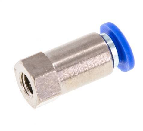 4mm x M 5 Messing/PA 66 Insteekfitting Binnendraad NBR [2 Stuks]