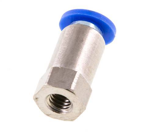 4mm x M 5 Messing/PA 66 Insteekfitting Binnendraad NBR [2 Stuks]