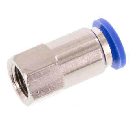 8mm x G1/8'' Messing/PA 66 Insteekfitting Binnendraad NBR [2 Stuks]
