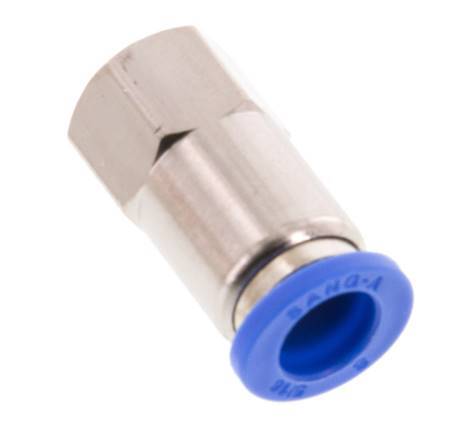8mm x G1/8'' Messing/PA 66 Insteekfitting Binnendraad NBR [2 Stuks]