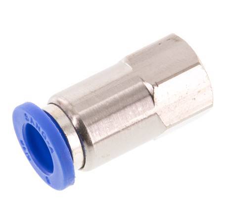 8mm x G1/8'' Messing/PA 66 Insteekfitting Binnendraad NBR [2 Stuks]