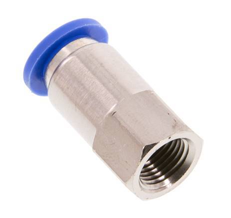 8mm x G1/8'' Messing/PA 66 Insteekfitting Binnendraad NBR [2 Stuks]