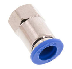 10mm x G1/8'' Push-in Fitting with Female Threads Brass/PA 66 NBR [2 Pieces]