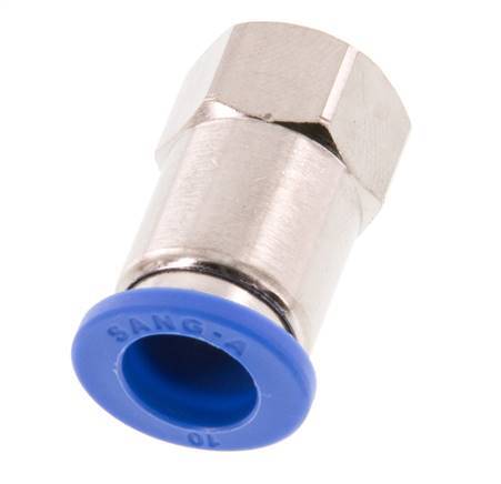 10mm x G1/8'' Messing/PA 66 Insteekfitting Binnendraad NBR [2 Stuks]