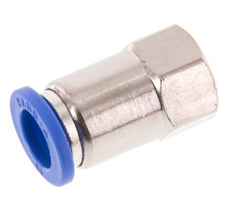 10mm x G1/8'' Messing/PA 66 Insteekfitting Binnendraad NBR [2 Stuks]