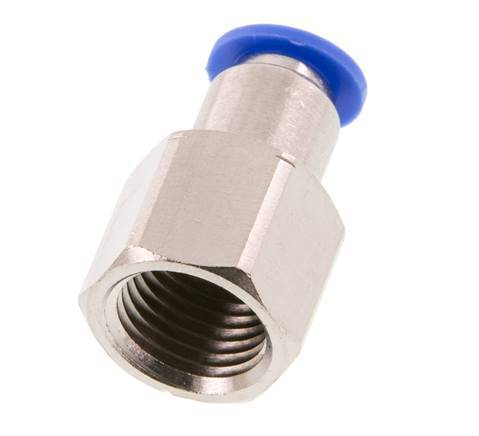 6mm x G1/4'' Messing/PA 66 Insteekfitting Binnendraad NBR [2 Stuks]