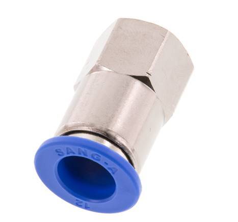 12mm x G3/8'' Messing/PA 66 Insteekfitting Binnendraad NBR [2 Stuks]