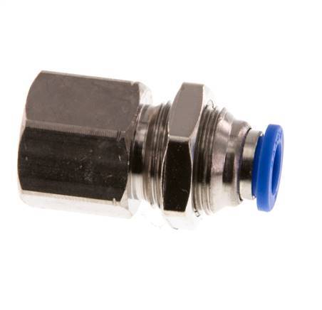 6mm x G1/4'' Messing/PA 66 Insteekfitting Binnendraad Schotdoorvoer NBR [2 Stuks]