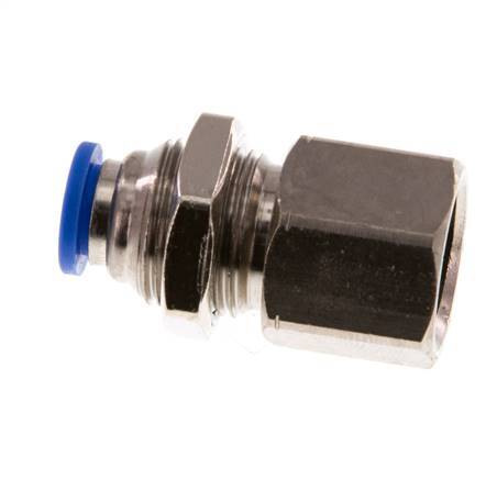 6mm x G1/4'' Messing/PA 66 Insteekfitting Binnendraad Schotdoorvoer NBR [2 Stuks]
