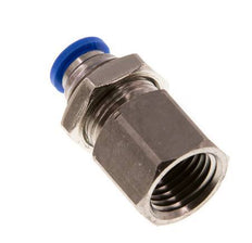 6mm x G1/4'' Messing/PA 66 Insteekfitting Binnendraad Schotdoorvoer NBR [2 Stuks]
