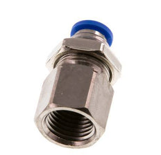 6mm x G1/4'' Messing/PA 66 Insteekfitting Binnendraad Schotdoorvoer NBR [2 Stuks]