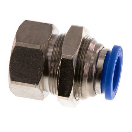 12mm x G1/4'' Messing/PA 66 Insteekfitting Binnendraad Schotdoorvoer NBR