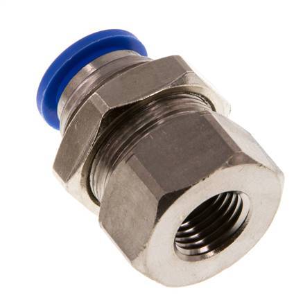 12mm x G1/4'' Messing/PA 66 Insteekfitting Binnendraad Schotdoorvoer NBR