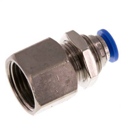 6mm x G3/8'' Messing/PA 66 Insteekfitting Binnendraad Schotdoorvoer NBR [2 Stuks]