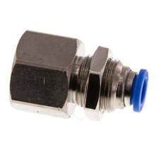 6mm x G3/8'' Messing/PA 66 Insteekfitting Binnendraad Schotdoorvoer NBR [2 Stuks]