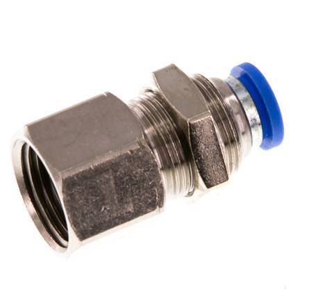 8mm x G3/8'' Messing/PA 66 Insteekfitting Binnendraad Schotdoorvoer NBR [2 Stuks]