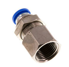 8mm x G3/8'' Messing/PA 66 Insteekfitting Binnendraad Schotdoorvoer NBR [2 Stuks]